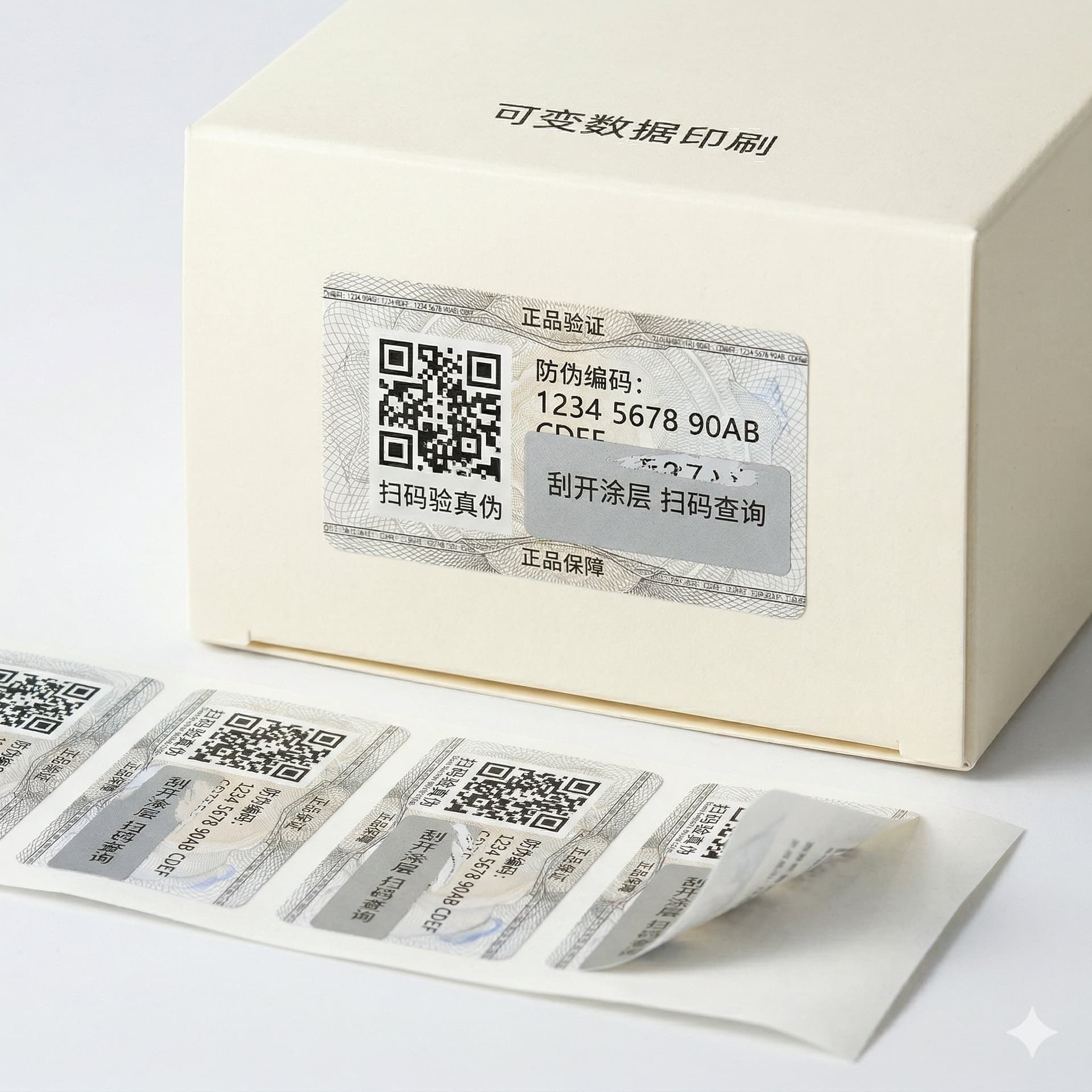 防伪标签定制印刷 产品示意图