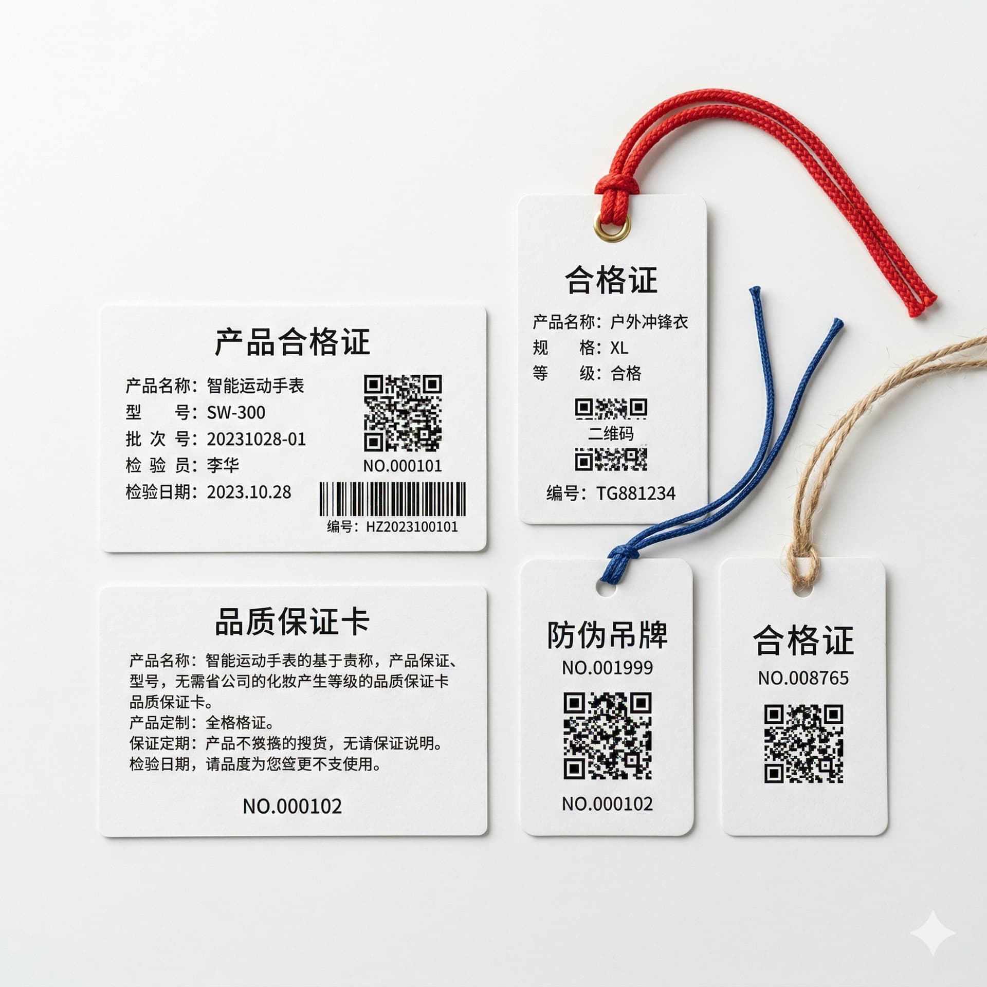 可变数据合格证印刷 页面配图