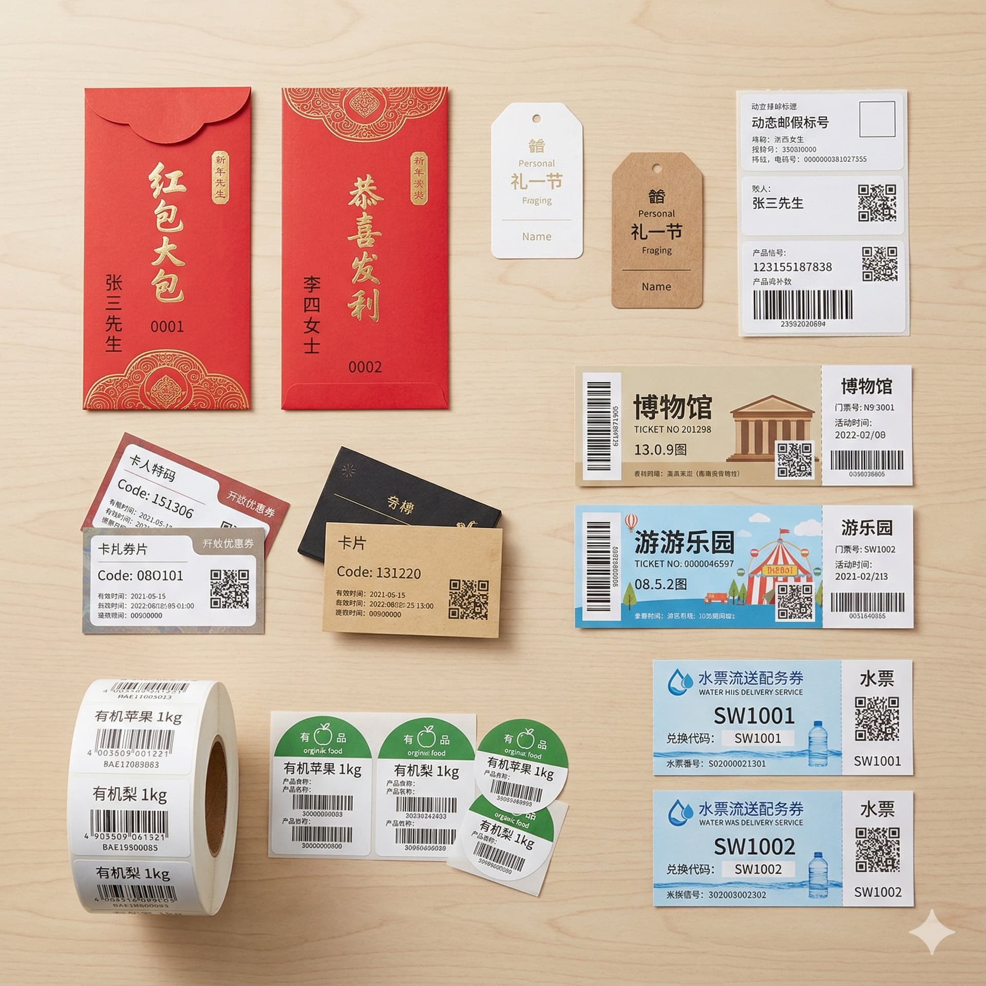 可变数据印刷服务 产品示意图