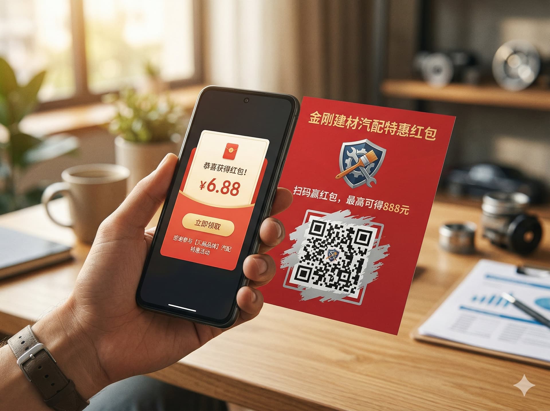 二维码红包定制印刷 场景图 1